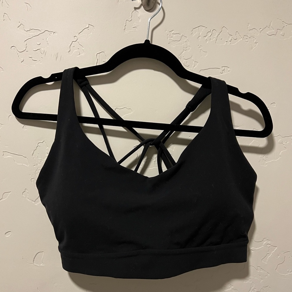 Strappy sports bra